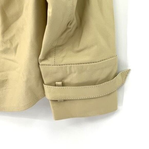 ZARA Leather Limited Edition Oversized Collared Long Sleeve Button Down Shirt Me - Picture 6 of 11